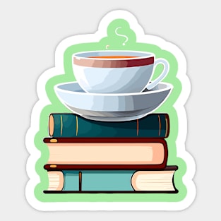 Bookish Brews morning time Sticker